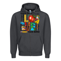 Smoke teach love inspire teacher Zipper Hoodie - texasbilliewilder