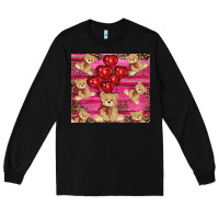 Black valentines day teddy bear tumbler Long Sleeve Tee - RanaPortraitStore
