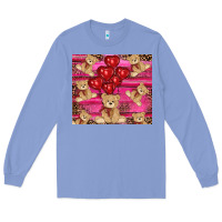 Colony Blue valentines day teddy bear tumbler Long Sleeve Tee - RanaPortraitStore