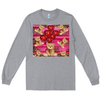 Heather Grey valentines day teddy bear tumbler Long Sleeve Tee - RanaPortraitStore