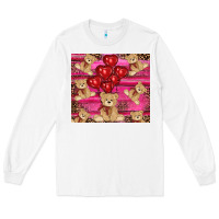 White valentines day teddy bear tumbler Long Sleeve Tee - RanaPortraitStore