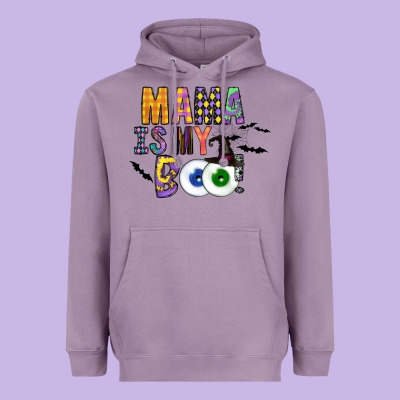 Mama Is My Boo Heavyweight Hoodie Designed By Cowhidedigitalart