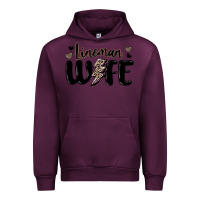 Mauve Wine lineman wife Urban Hoodie - MaliasSmallBusiness