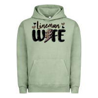 Pigment Oil Green lineman wife Urban Hoodie - MaliasSmallBusiness
