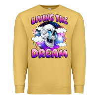 Antique Gold living the dream Premium Sweatshirt - JahusDesignShop