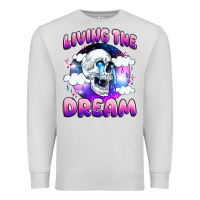 Dove Grey living the dream Premium Sweatshirt - JahusDesignShop