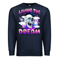 Navy living the dream Premium Sweatshirt - JahusDesignShop
