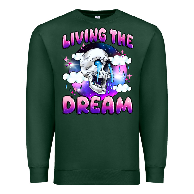 Living The Dream Premium Sweatshirt by JahusDesignShop | Teevron