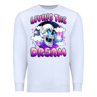 White living the dream Premium Sweatshirt - JahusDesignShop