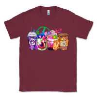 Burgundy hippie coffee cups Classic Tee - Zillion Design Studio