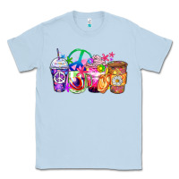 Dusty Blue hippie coffee cups Classic Tee - Zillion Design Studio