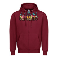 Burgundy a little bit dramatic Zipper Hoodie - Zillion Design Studio