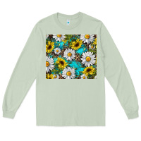 Western Daisy And Sunflower Long Sleeve Tee | Teevron