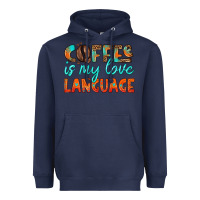 Navy coffee is my love language Heavyweight Hoodie - HRA Design Shop
