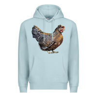 Blue Mist Cream Legbar Chicken Premium Hoodie - LillyAllenDesigns