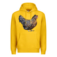 Lemon Cream Legbar Chicken Premium Hoodie - LillyAllenDesigns