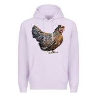 Lilac Cream Legbar Chicken Premium Hoodie - LillyAllenDesigns