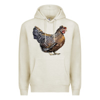 Oatmeal Heather Cream Legbar Chicken Premium Hoodie - LillyAllenDesigns