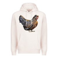 Pale Pink Cream Legbar Chicken Premium Hoodie - LillyAllenDesigns