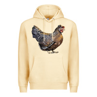 Pina Colada Cream Legbar Chicken Premium Hoodie - LillyAllenDesigns