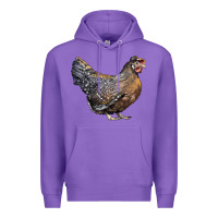 Purple Cream Legbar Chicken Premium Hoodie - LillyAllenDesigns