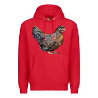 Red Cream Legbar Chicken Premium Hoodie - LillyAllenDesigns