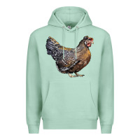 Seafoam Cream Legbar Chicken Premium Hoodie - LillyAllenDesigns