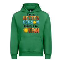 Emerald im better person when im tan Urban Hoodie - MaliasSmallBusiness