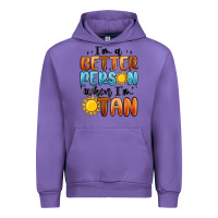 Tulip im better person when im tan Urban Hoodie - MaliasSmallBusiness