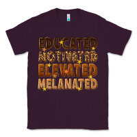 Plum melanin educated motivated elevated melanated Classic Tee - texasbilliewilder