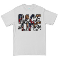 Dove Grey race life Premium Tee - RacoonDesign