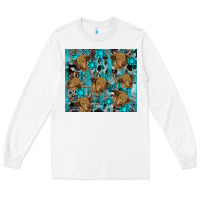 White western aztec highland cow Long Sleeve Tee - RanaPortraitStore