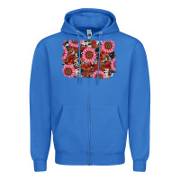 True Royal valentine's day sunflowers leopard cowhide background Zipper Hoodie - RanaPortraitStore