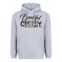 Heather Grey beatiful crazy Heavyweight Hoodie - SublimationCraftShop