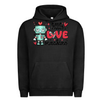 Pigment Black little love machine Urban Hoodie - MaliasSmallBusiness