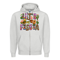 Dove Grey let s fiesta Zipper Hoodie - Zillion Design Studio