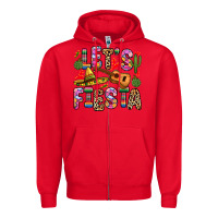 Red let s fiesta Zipper Hoodie - Zillion Design Studio