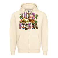 Sandshell let s fiesta Zipper Hoodie - Zillion Design Studio