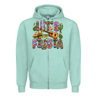 Seafoam let s fiesta Zipper Hoodie - Zillion Design Studio