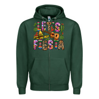 Sports Green let s fiesta Zipper Hoodie - Zillion Design Studio