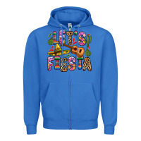 True Royal let s fiesta Zipper Hoodie - Zillion Design Studio