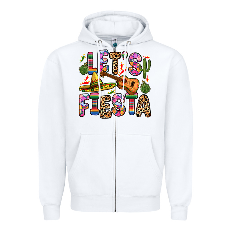 Let S Fiesta Zipper Hoodie by Zillion Design Studio | Teevron