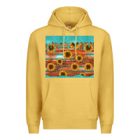 Antique Gold turquoise leopard distressed serape background tumbler Premium Hoodie - Jasminsmagicworld