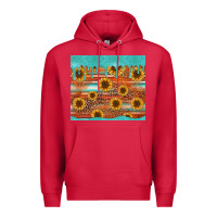 Cardinal turquoise leopard distressed serape background tumbler Premium Hoodie - Jasminsmagicworld
