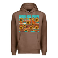 Chestnut turquoise leopard distressed serape background tumbler Premium Hoodie - Jasminsmagicworld