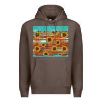 Coffee turquoise leopard distressed serape background tumbler Premium Hoodie - Jasminsmagicworld