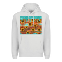 Dove Grey turquoise leopard distressed serape background tumbler Premium Hoodie - Jasminsmagicworld