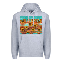 Heather Grey turquoise leopard distressed serape background tumbler Premium Hoodie - Jasminsmagicworld