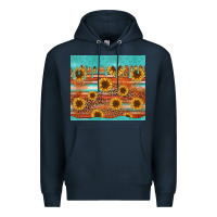 Navy turquoise leopard distressed serape background tumbler Premium Hoodie - Jasminsmagicworld
