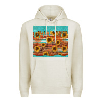 Oatmeal Heather turquoise leopard distressed serape background tumbler Premium Hoodie - Jasminsmagicworld
